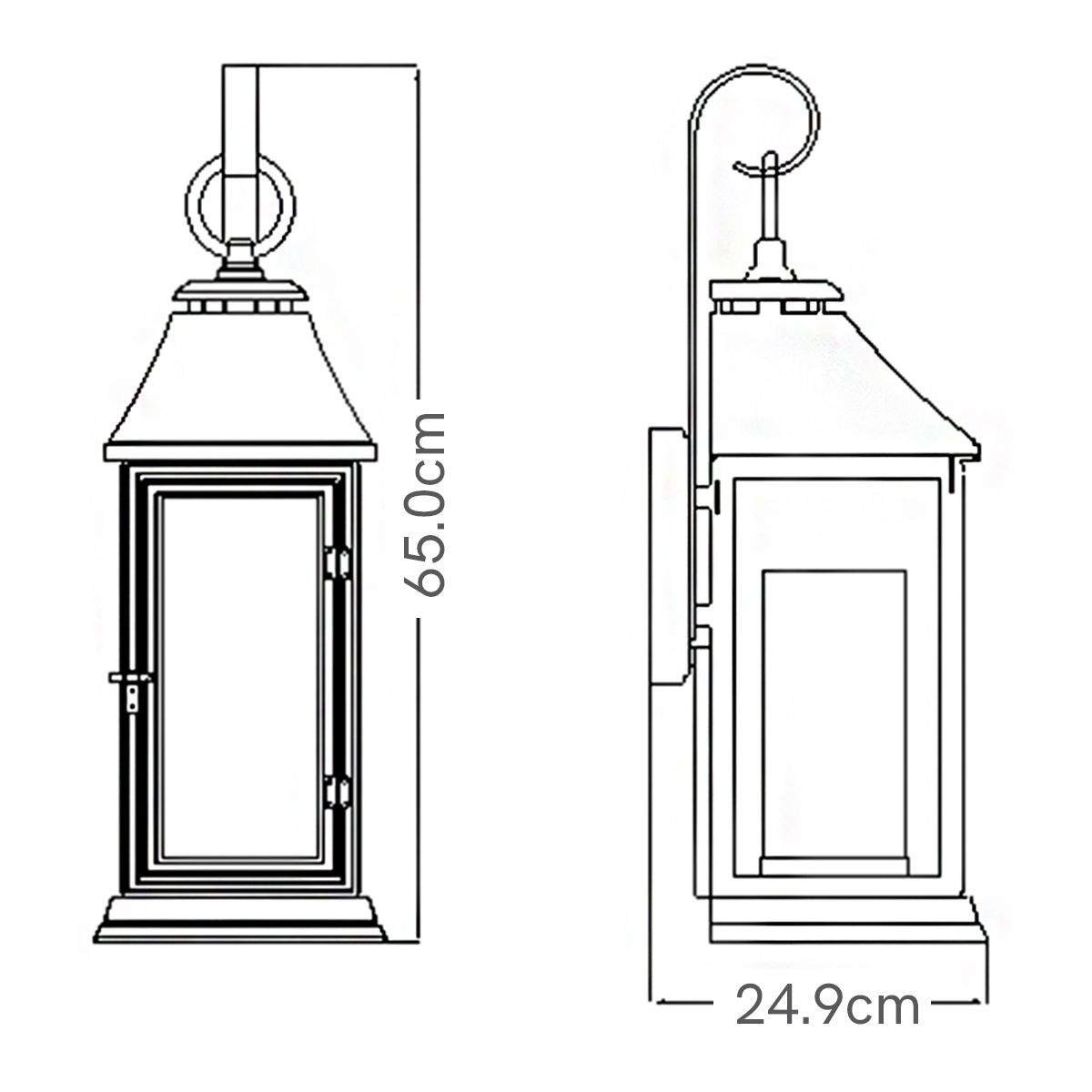 Feiss Shepherd Large Zinc Outdoor Wall Light