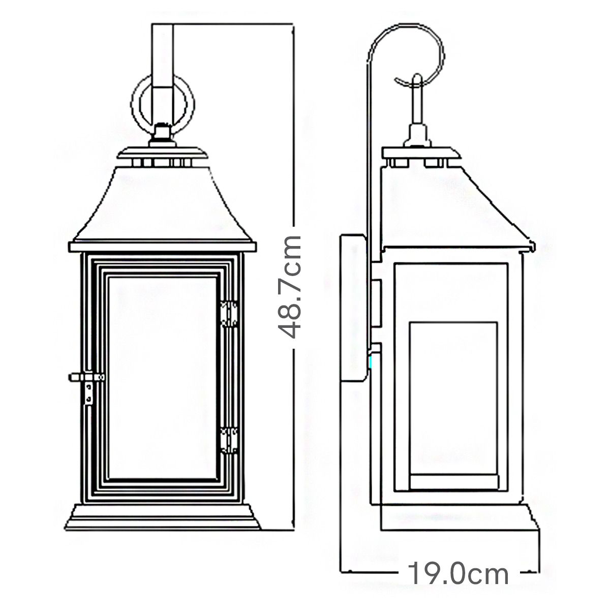 Feiss Shepherd Medium Weathered Zinc Outdoor Wall Light-warehouse-clearance-270826