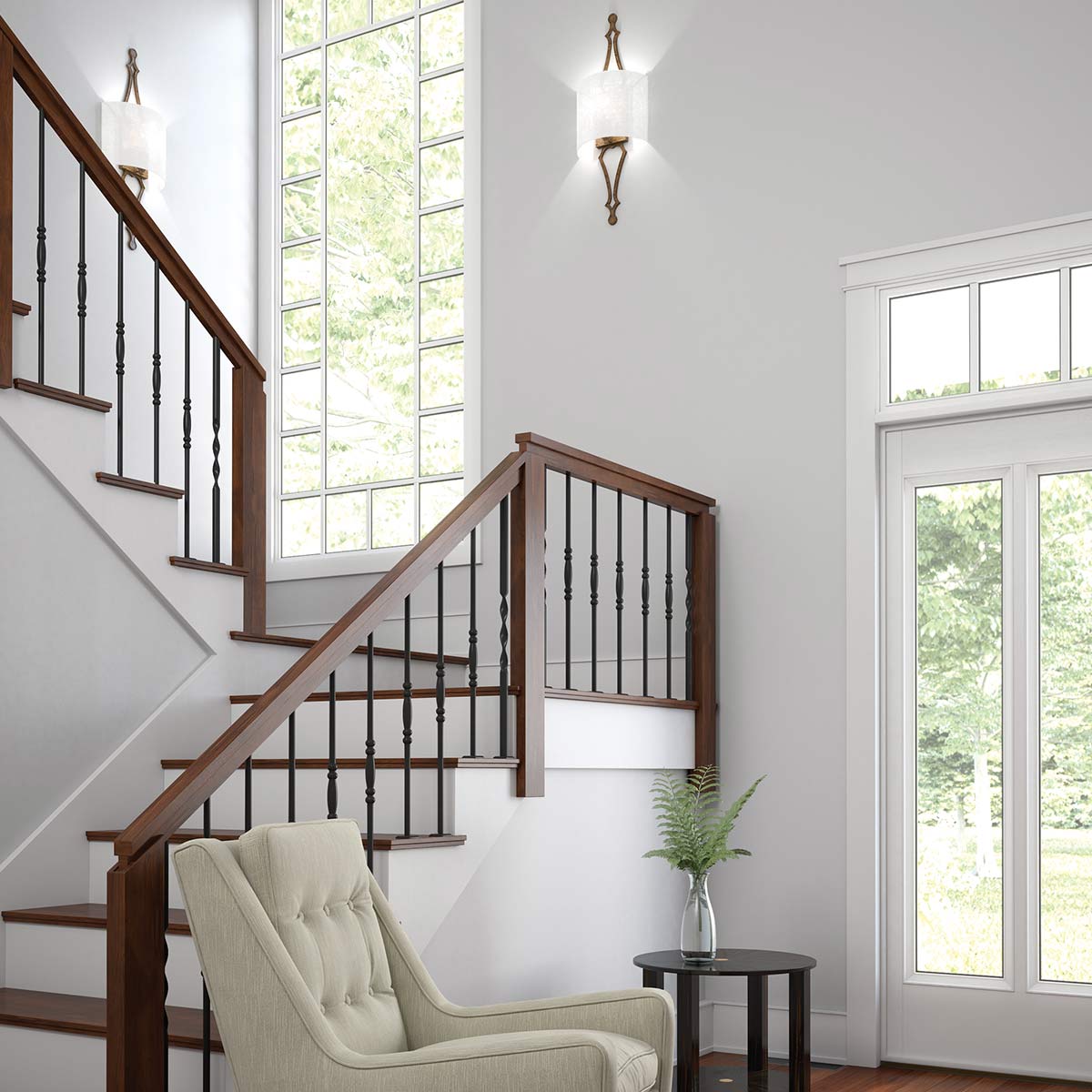 Feiss Tilling 1 Light Gold Leaf Wall Light FE-TILLING1-DSGL