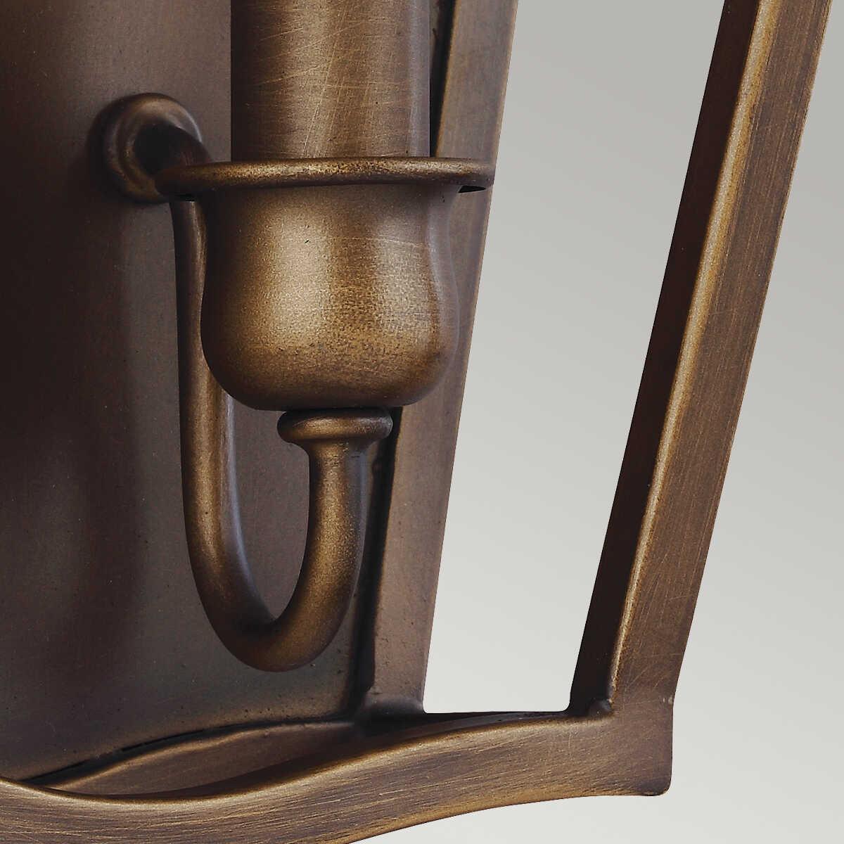 Feiss Yarmouth 2 Light Painted Aged Brass Wall Light-warehouse-180926