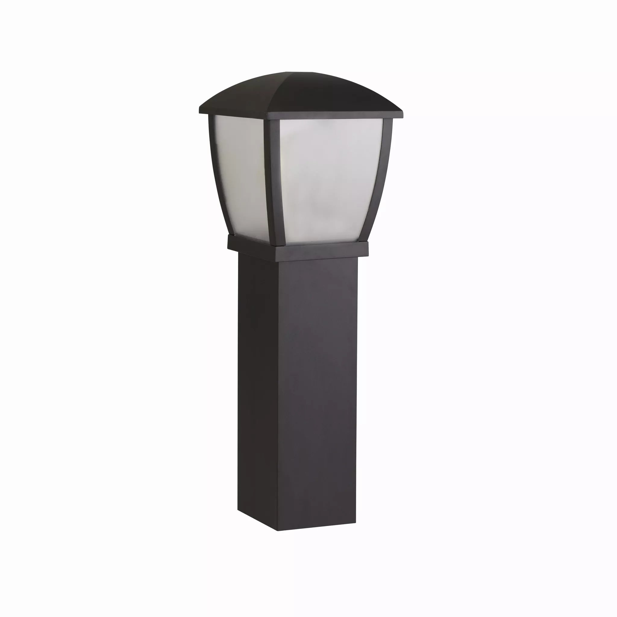 Seattle Black Outdoor Bollard Post 73cm