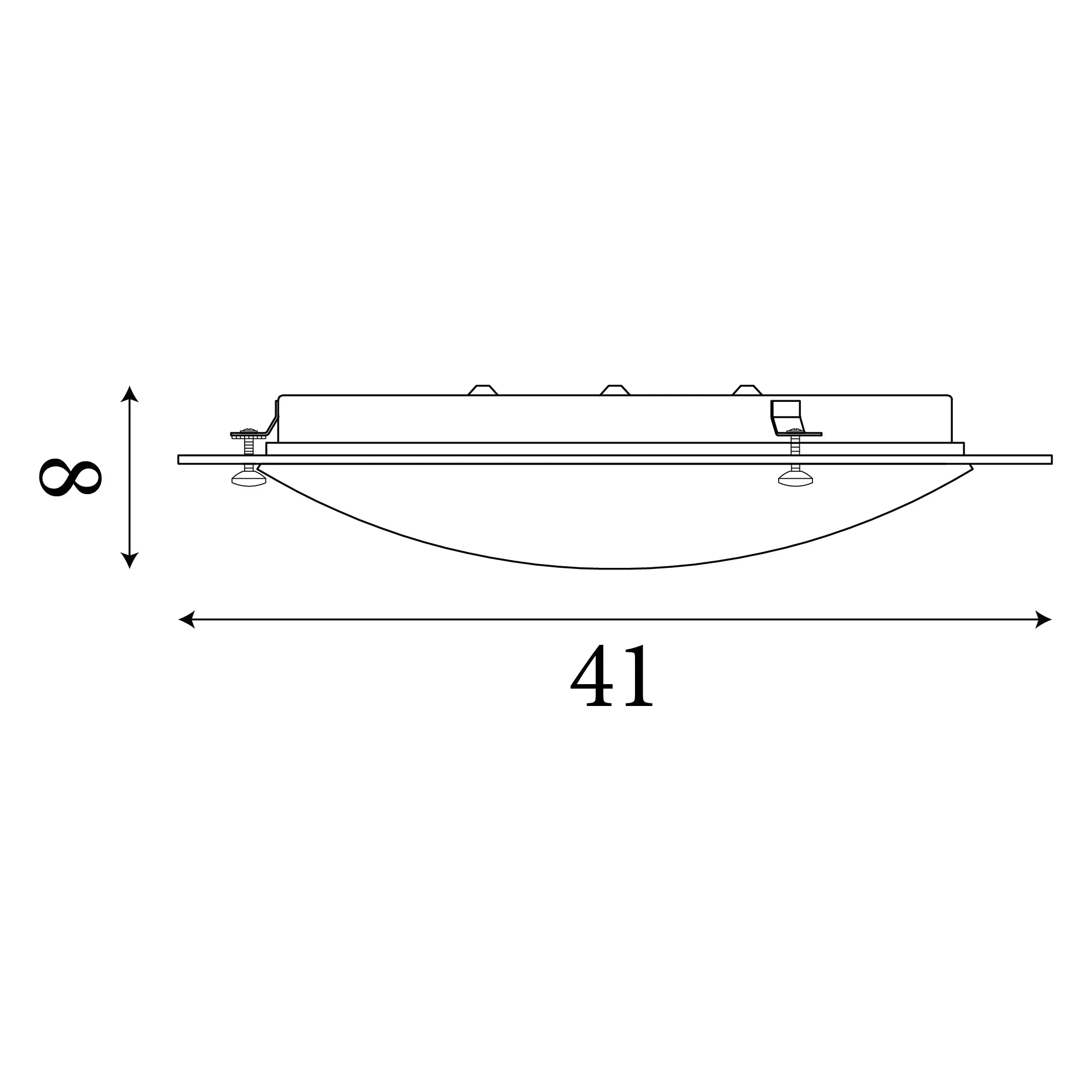 Searchlight Portland IP44 LED Flush - Chrome & Mirror