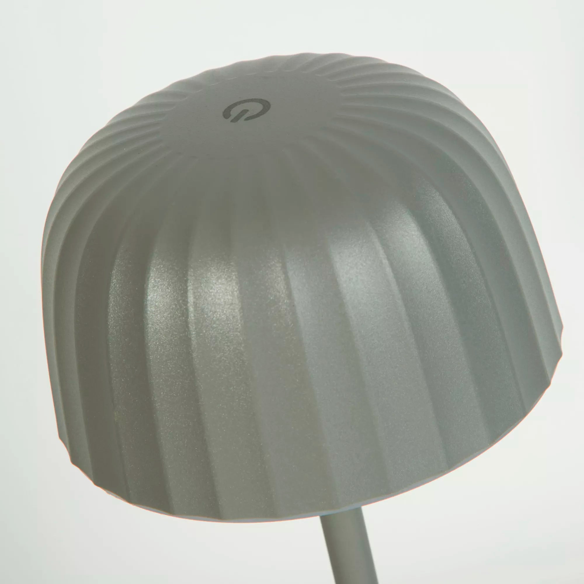Ezra Grey Outdoor Rechargeable LED Table Lamp
