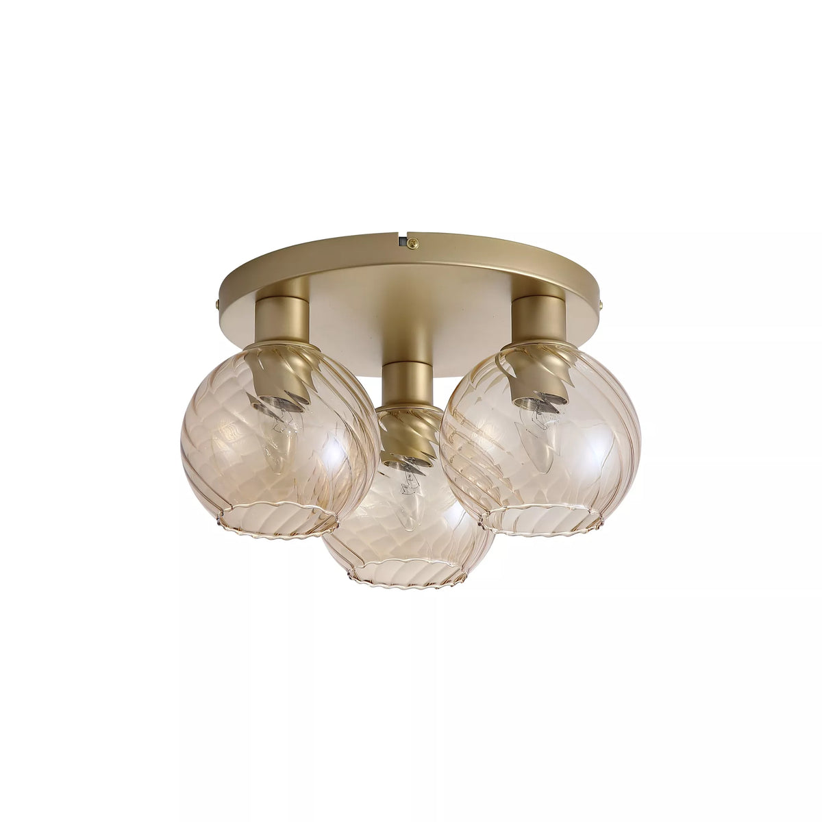 Radiance, Gold and Champagne, Ceiling Light - Swirl Glass