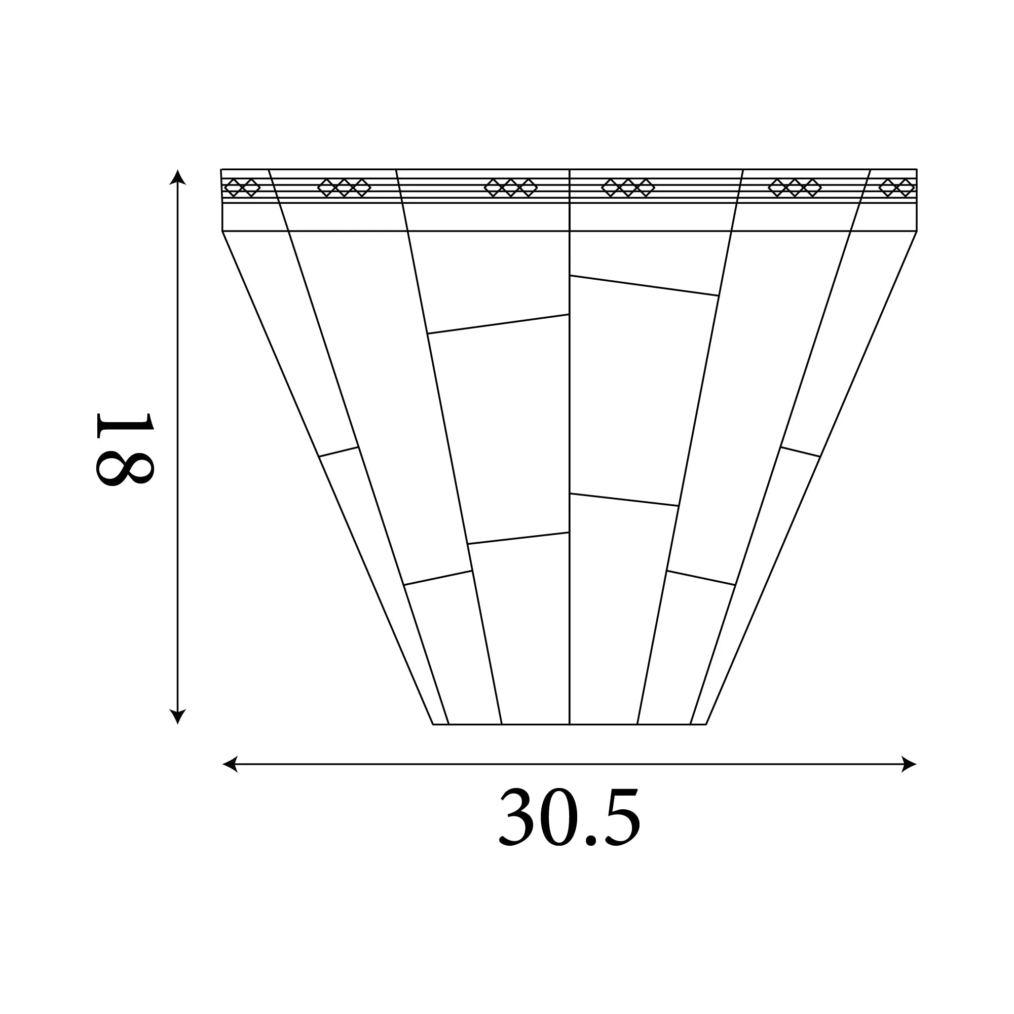 Searchlight New York Tiffany 1 Light Wall Light