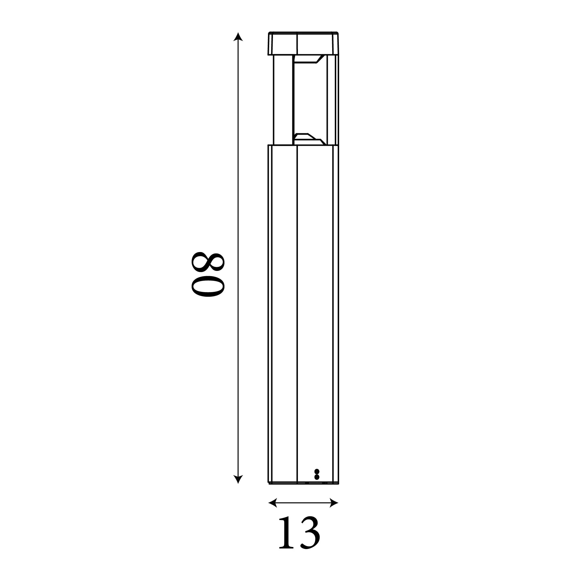 Searchlight Michigan Large Outdoor Bollard Light