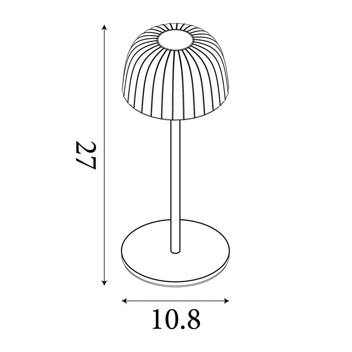 Ezra Grey Outdoor Rechargeable LED Table Lamp-warehouse-180926
