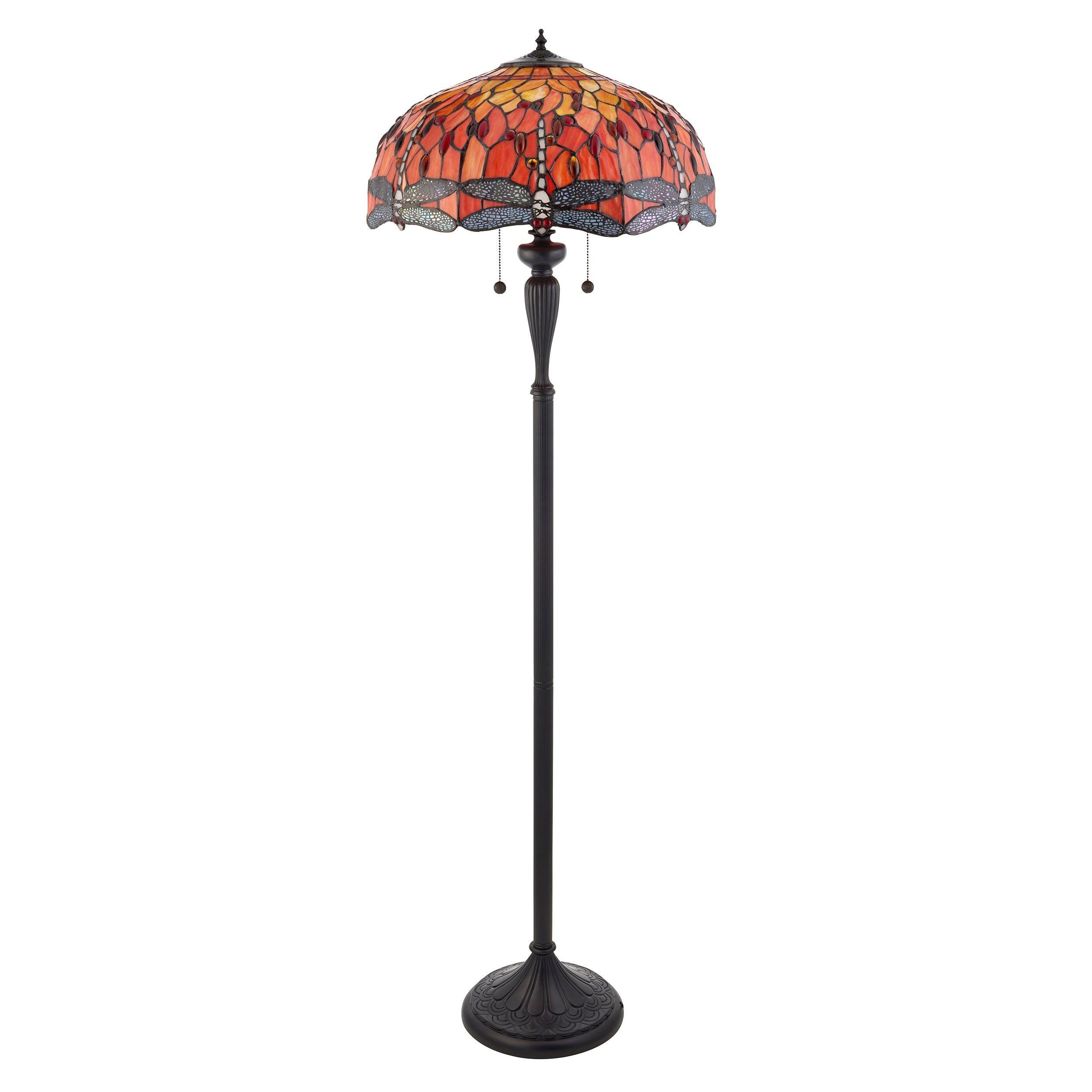 flame dragonfly tiffany floor lamp 1 Living room lighting image