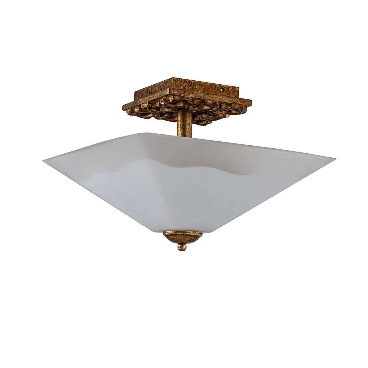 Star Gold Flush Ceiling Light