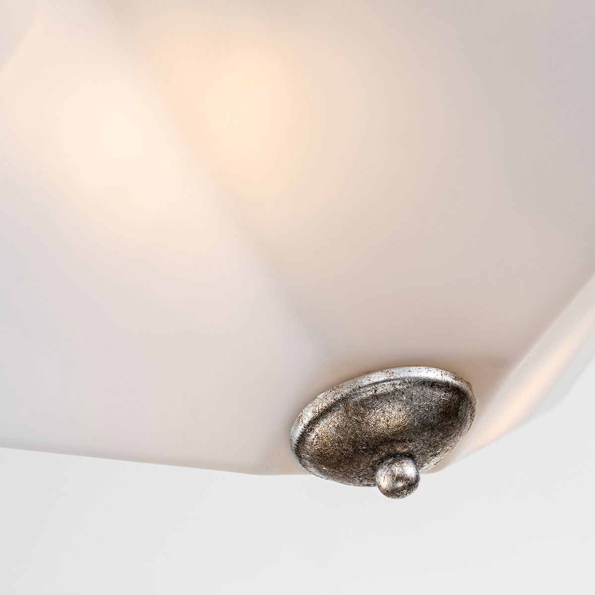 Star Silver Flush Ceiling Light