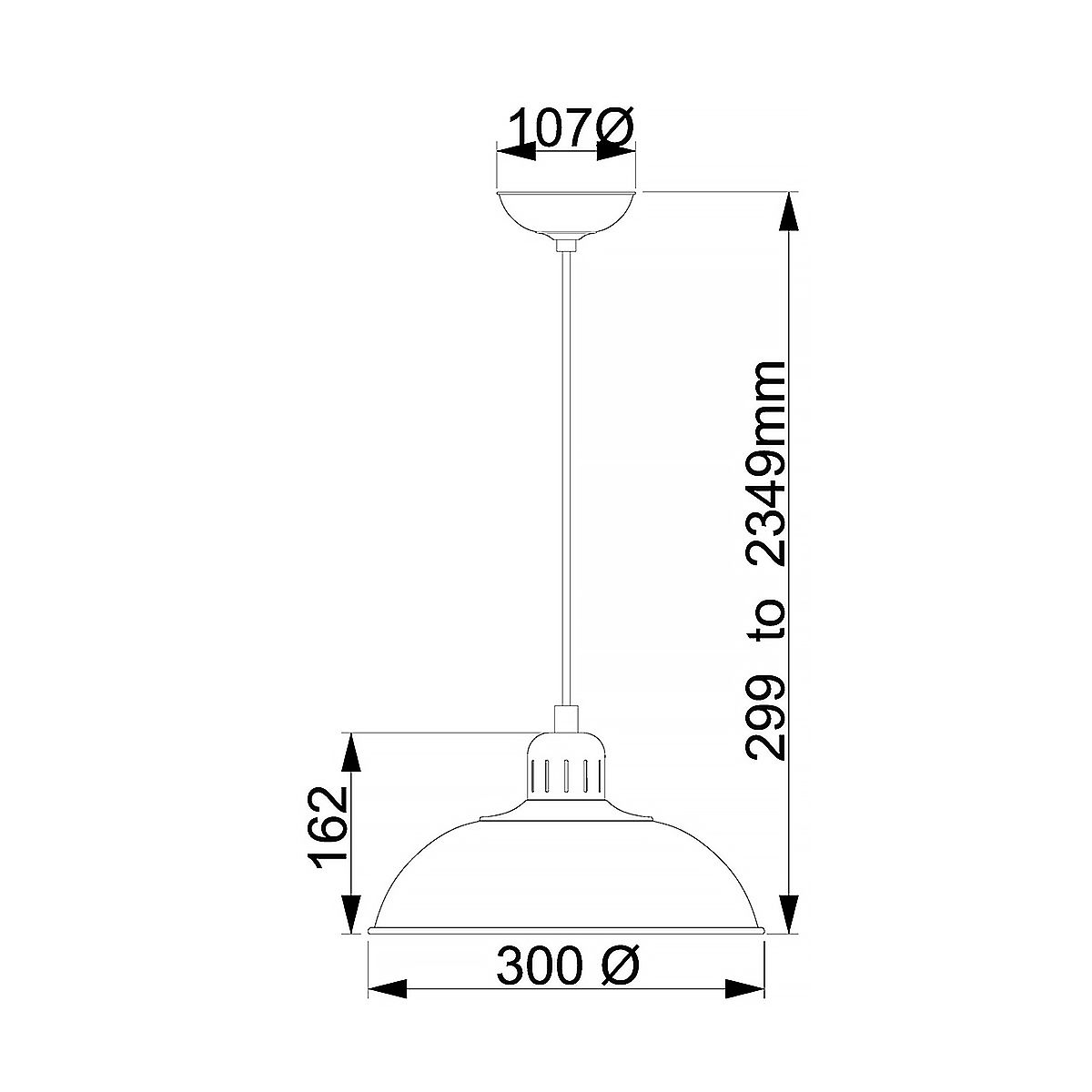 Elstead Lighting Franklin 1 Light Cream Ceiling Pendant Light
