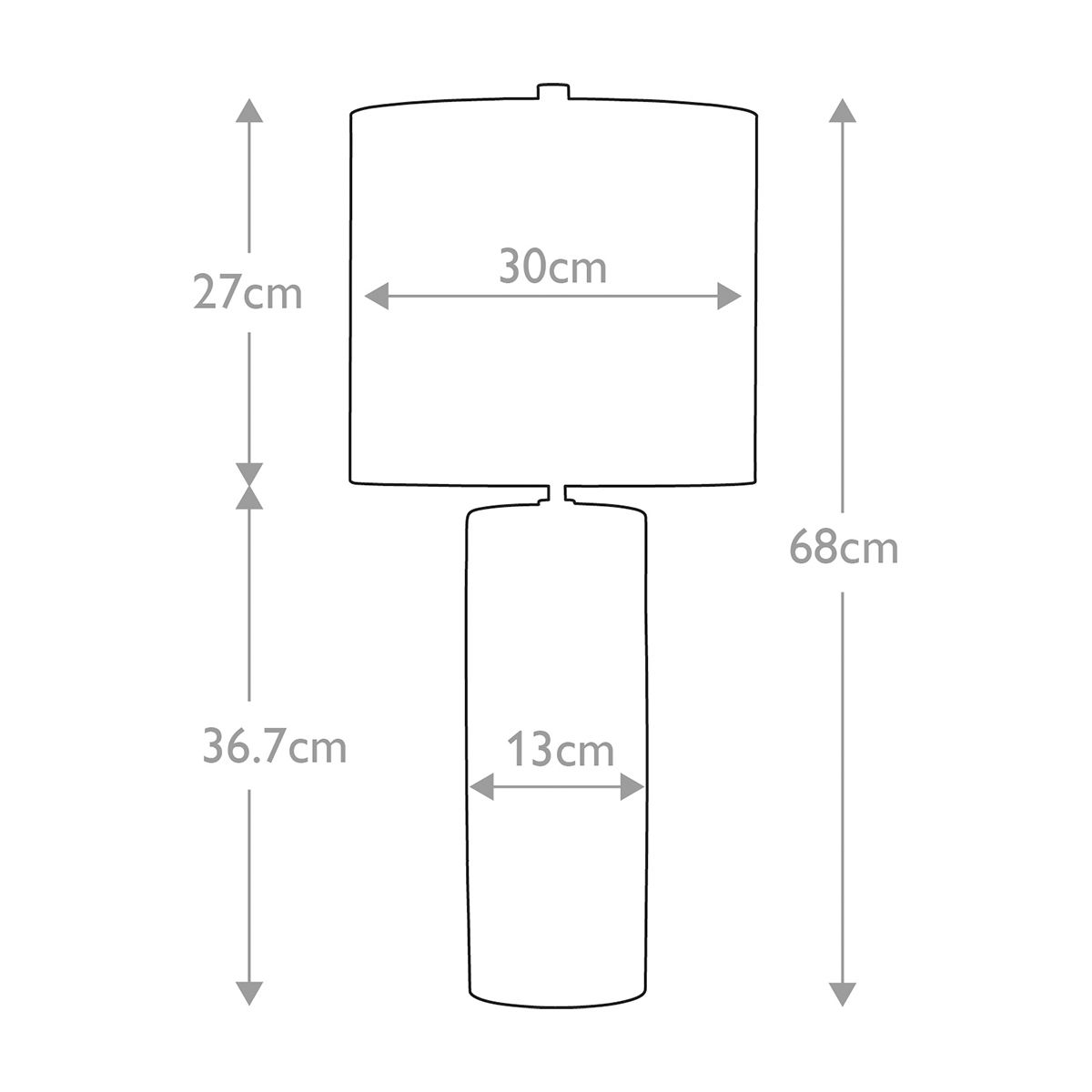Fulwell White Ceramic Table Lamp