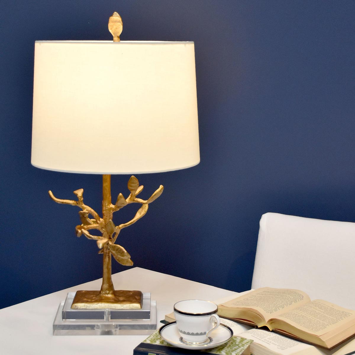 Gilded Nola Audubon Park 1 Gold Light Table Lamp Elstead-WAREHOUSE-40-250226
