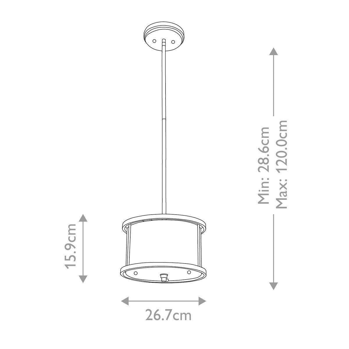 Gilded Nola Lemuria 1 Light Duo-Mount Mini Ceiling Pendant