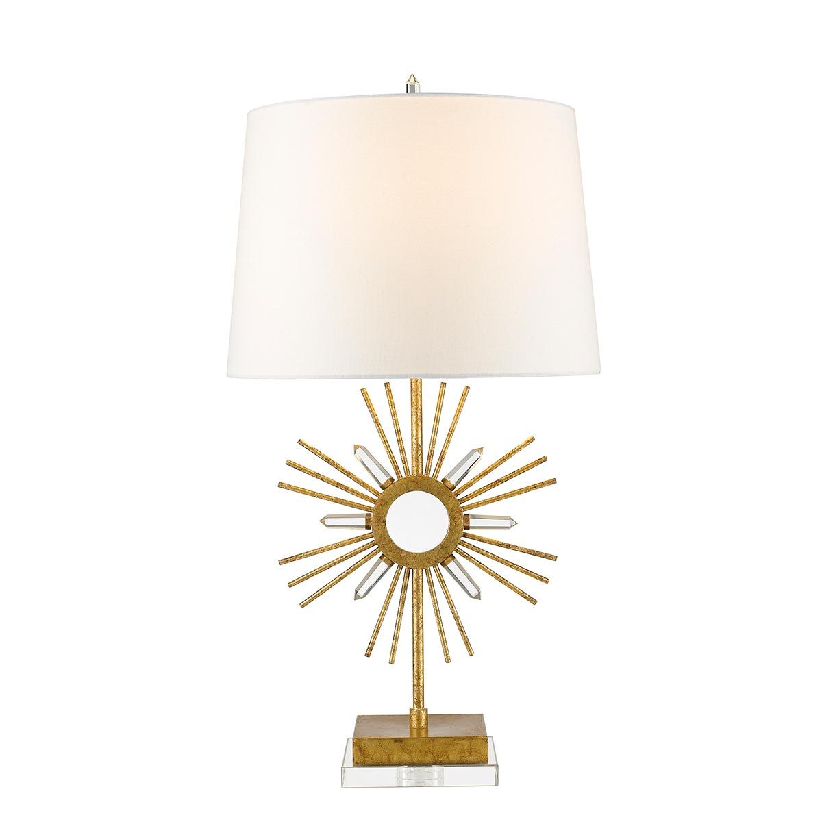 Sun King 1 Light Gold Leaf Table Lamp