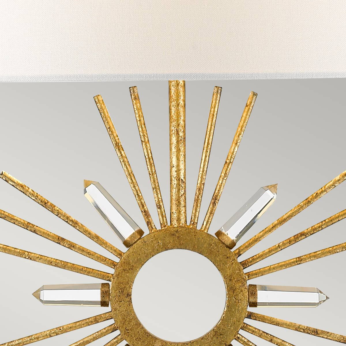 Sun King 1 Light Gold Leaf Table Lamp
