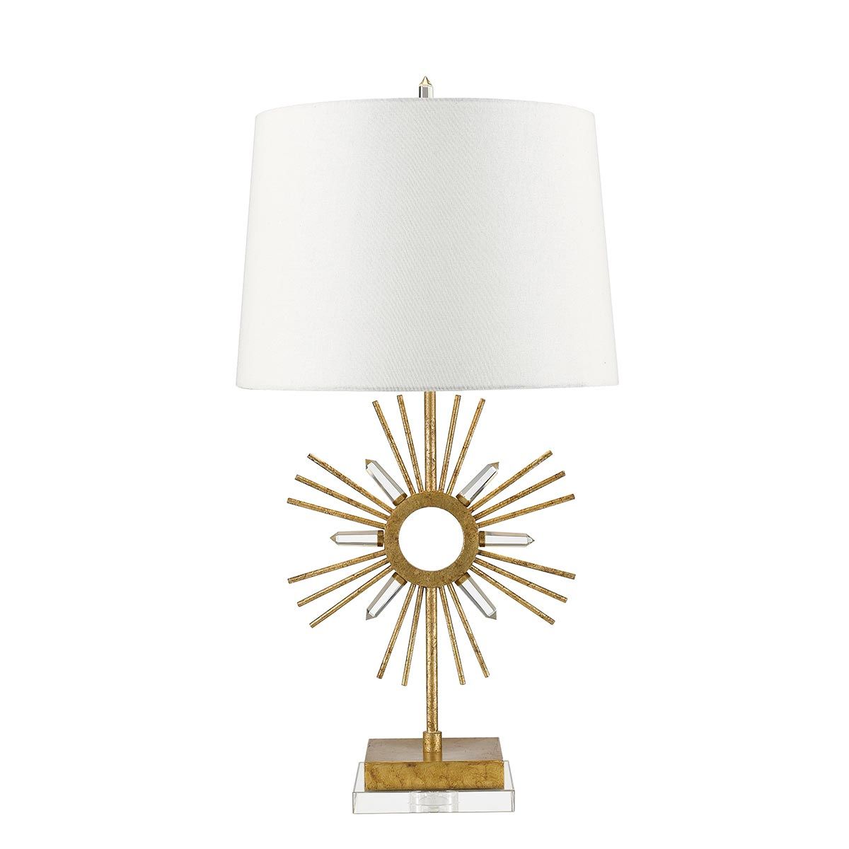 Sun King 1 Light Gold Leaf Table Lamp