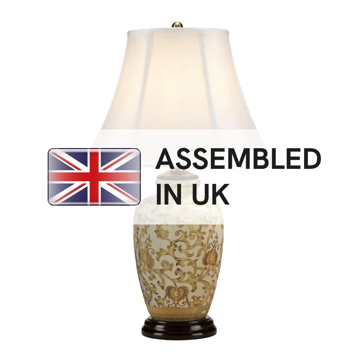Gold Thistle 1 Light Ceramic Table Lamp