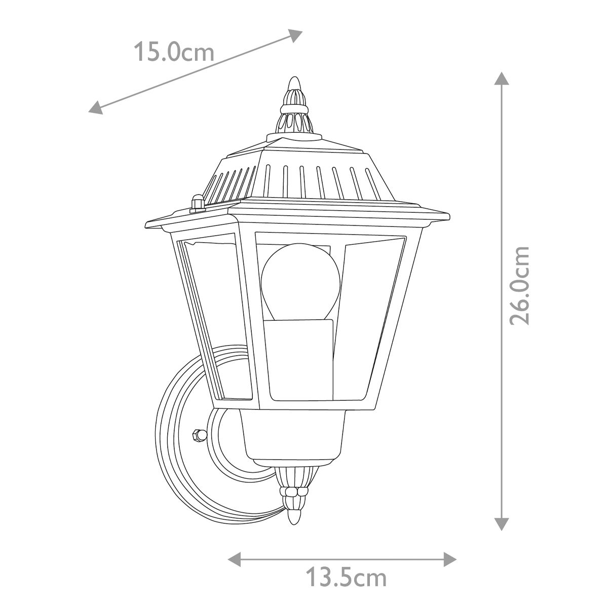 Elstead Highnam Weathered Bronze Outdoor Wall Light-warehouse-clearance-140826