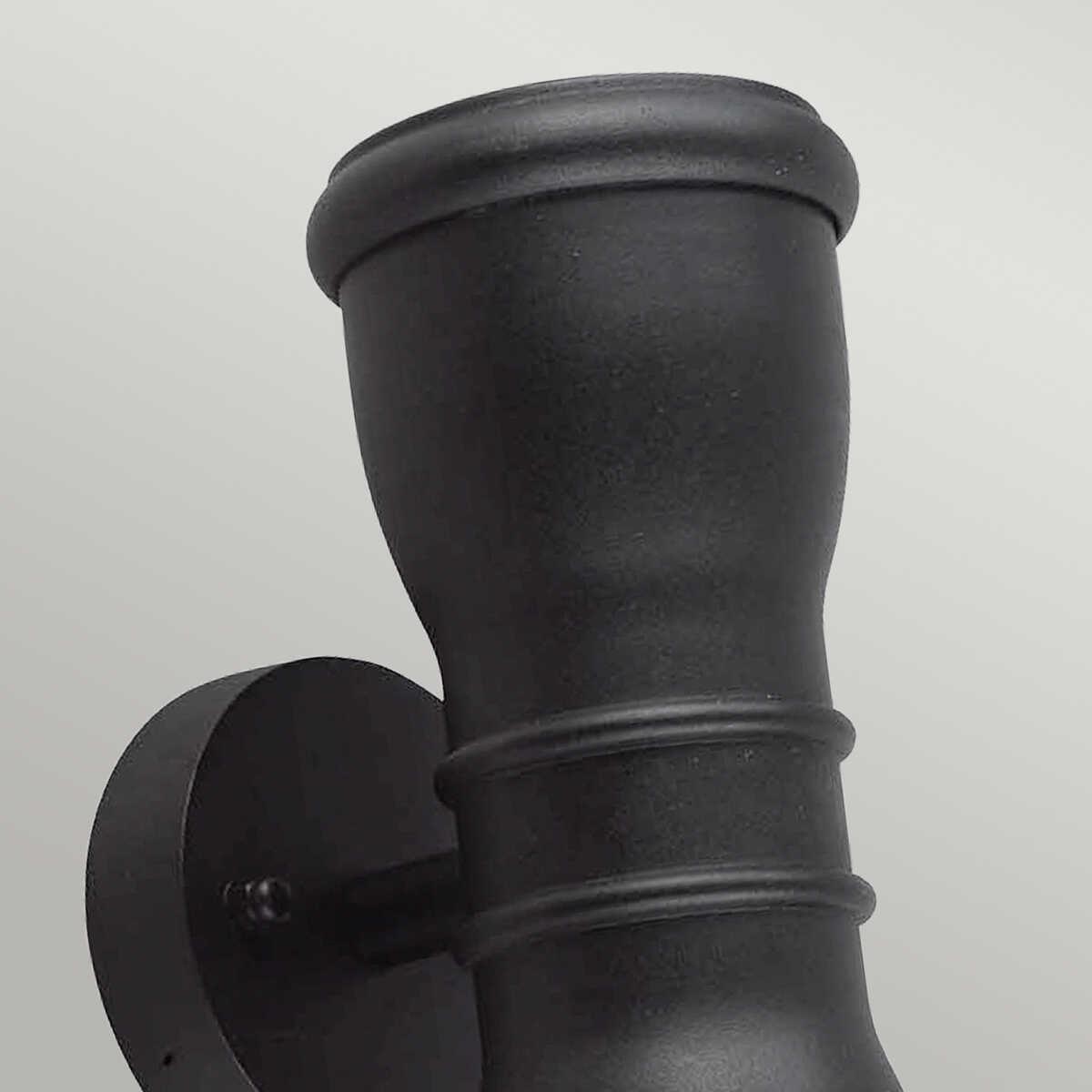 Elstead Malvern Black Outdoor Up And Down Wall Light-WAREHOUSE-40-260626