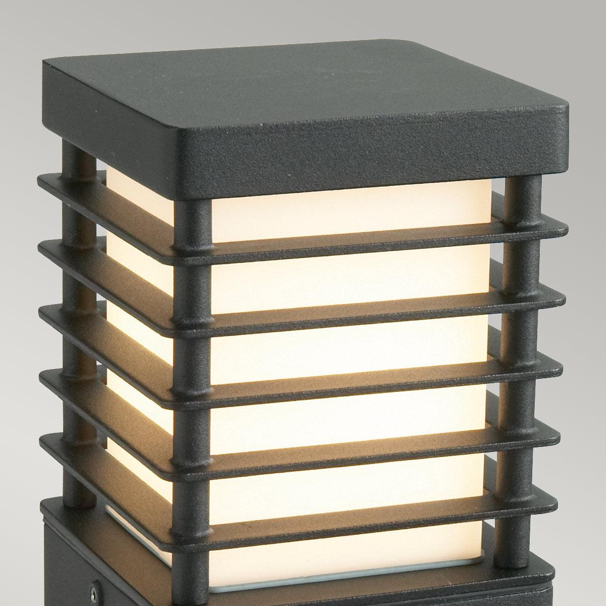 Norlys Halmstad Small Black Outdoor Bollard Light