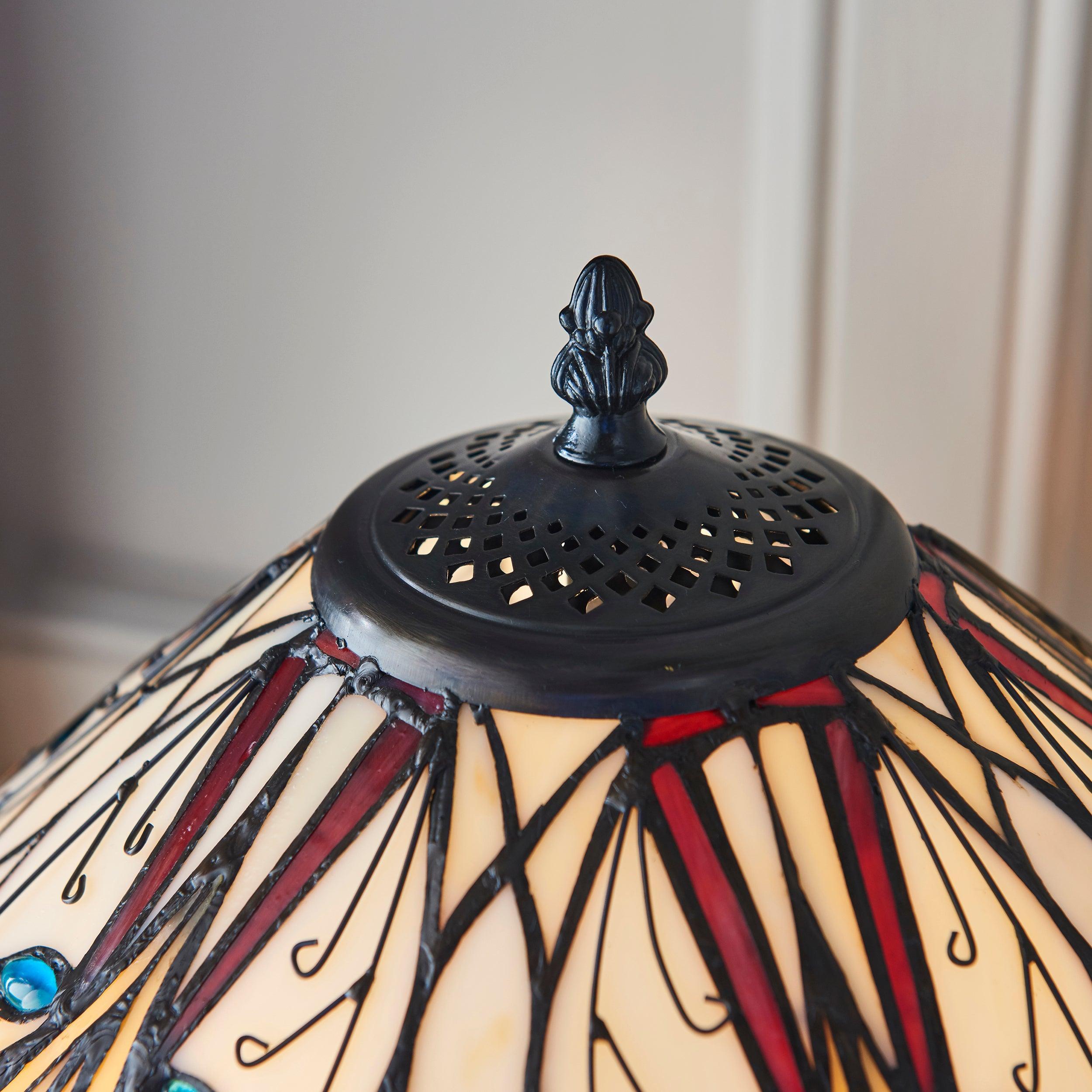 hector large tiffany lamp Hallway Lighting Close Up