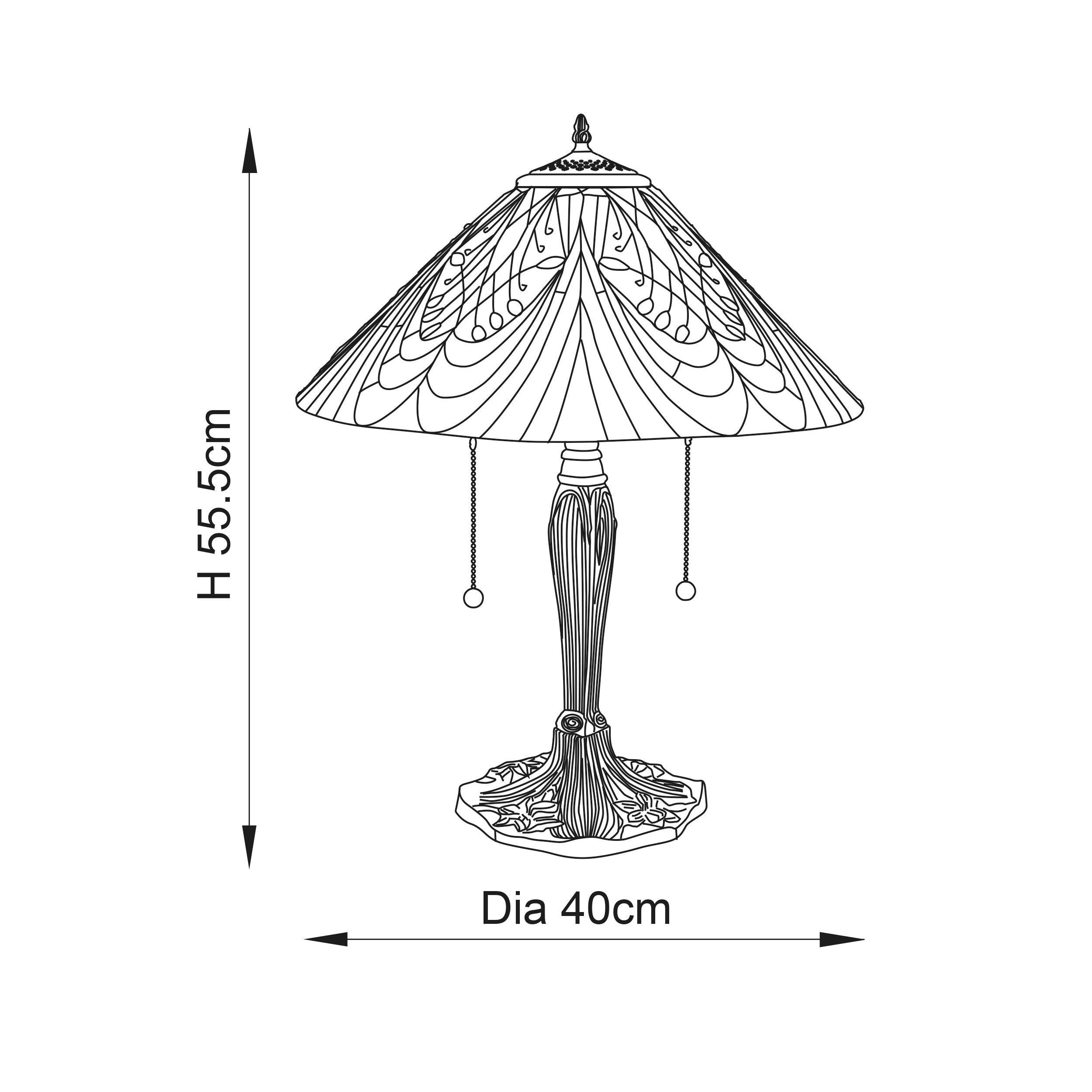 hector large tiffany lamp Dining room lighting