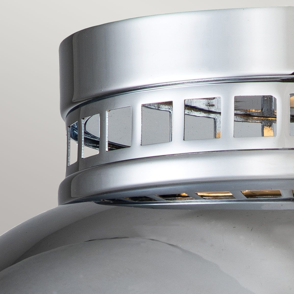 Amelia Polished Chrome Flush Ceiling Light