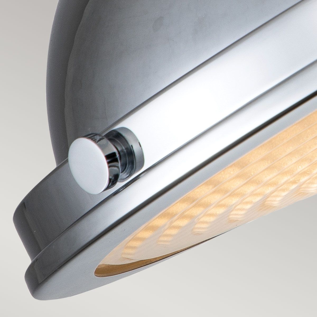 Amelia Polished Chrome Flush Ceiling Light