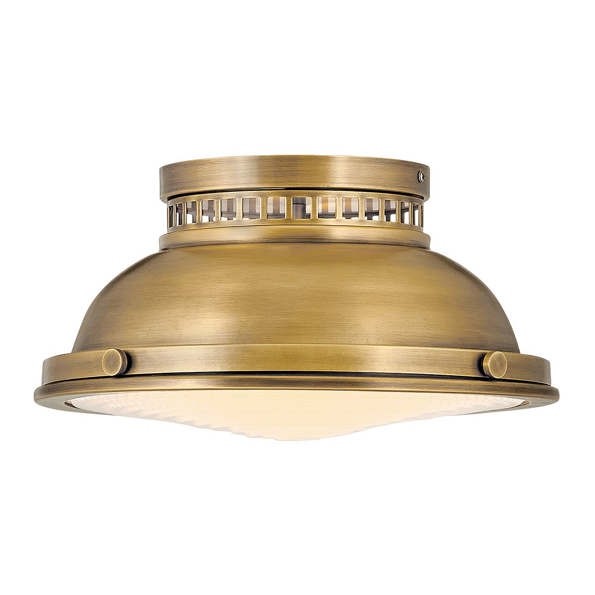 Amelia Brass Flush Ceiling Light