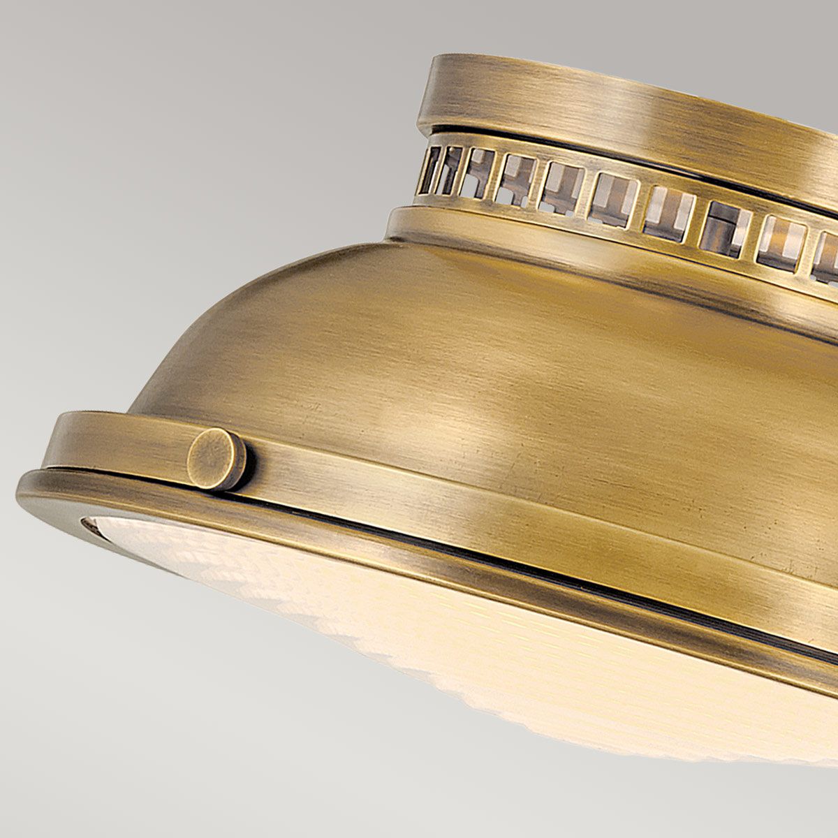 Amelia Brass Flush Ceiling Light