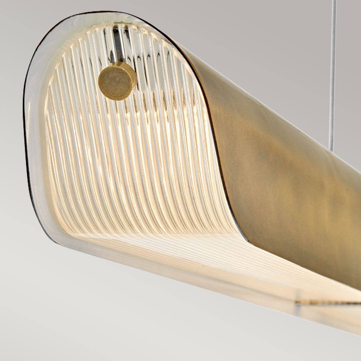 Hinkley Arco Brass Linear LED Pendant Light