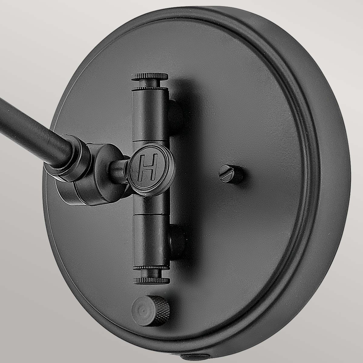 Hinkley Arti 1 Light Black Rattan Wall Light