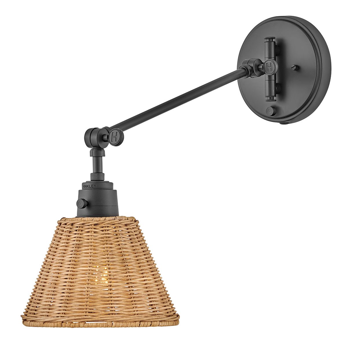Hinkley Arti 1 Light Natural Rattan Wall Light-warehouse-40