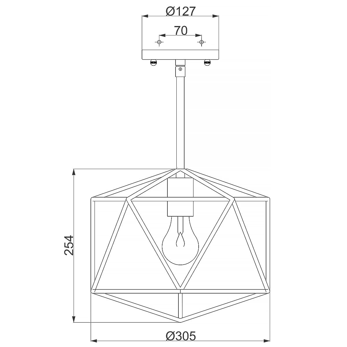 Hinkley Astrid Mini Matte Bronze Pendant Ceiling Light