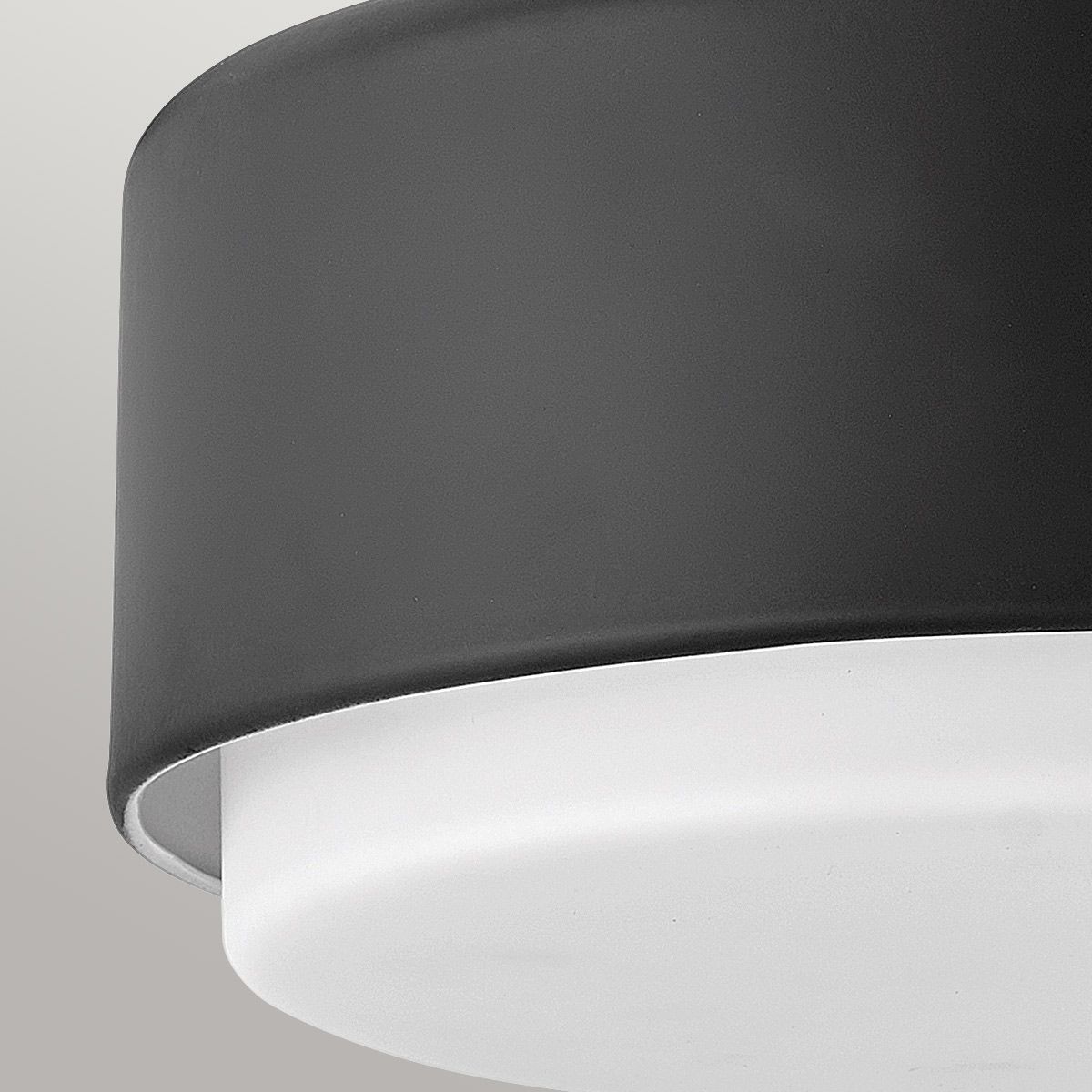 Hinkley Cedric Small Black Flush Ceiling Light