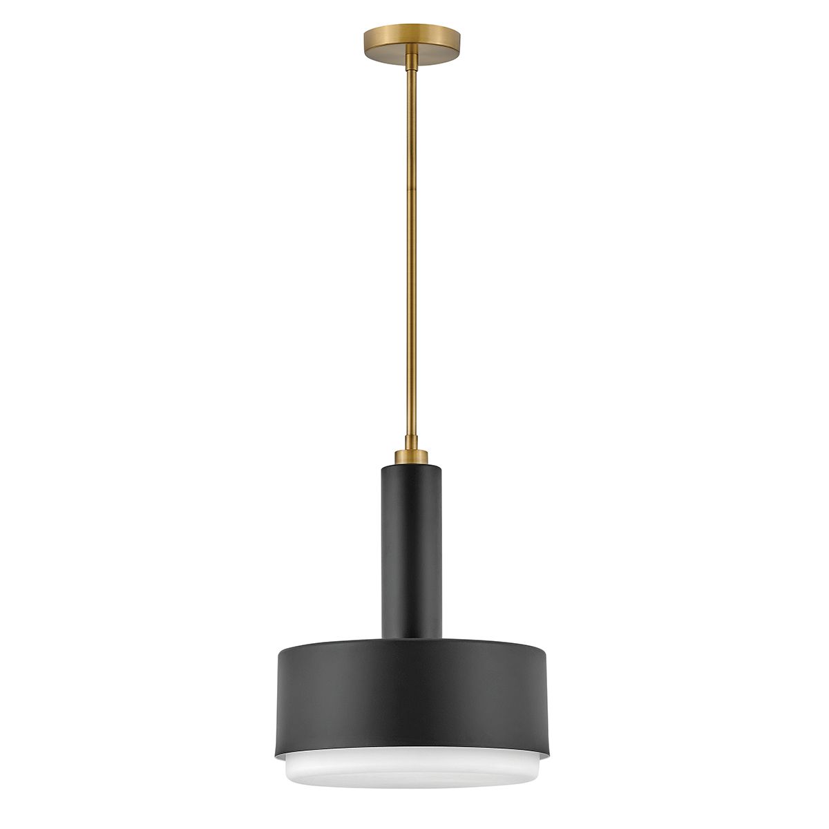 Hinkley Cedric Medium Black Flush Ceiling Light