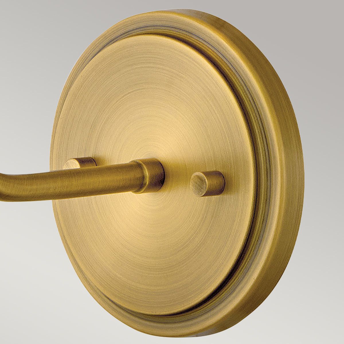 Hinkley Clarke Brass Wall Light with Pull switch & Ivory Shade