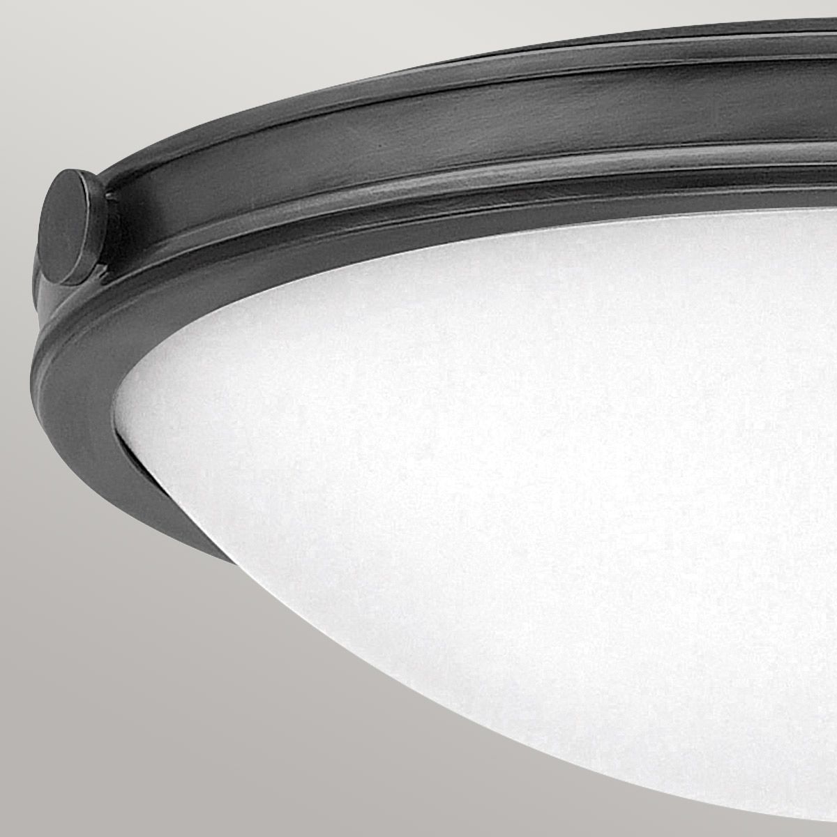 Collier Black Medium Flush Ceiling Light