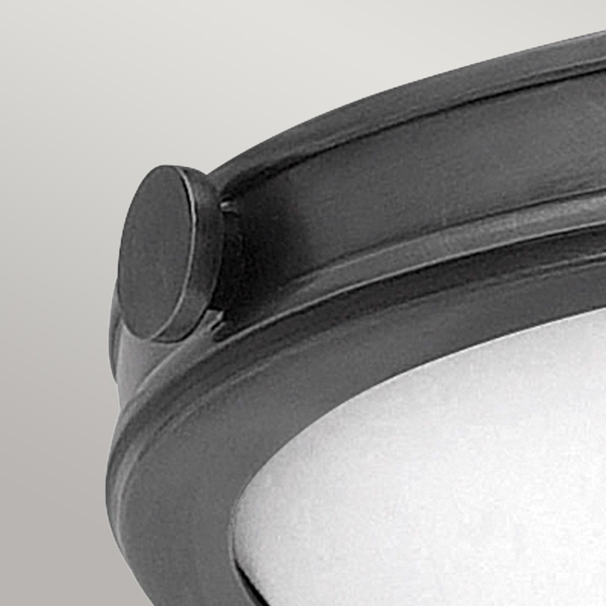 Collier Black Medium Flush Ceiling Light