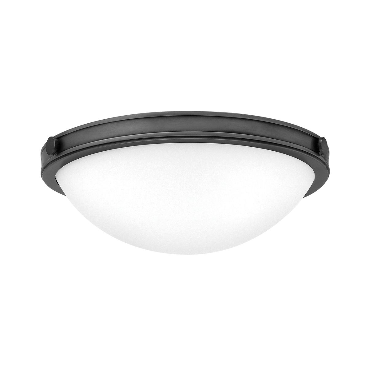 Collier Black Small Flush Ceiling Light
