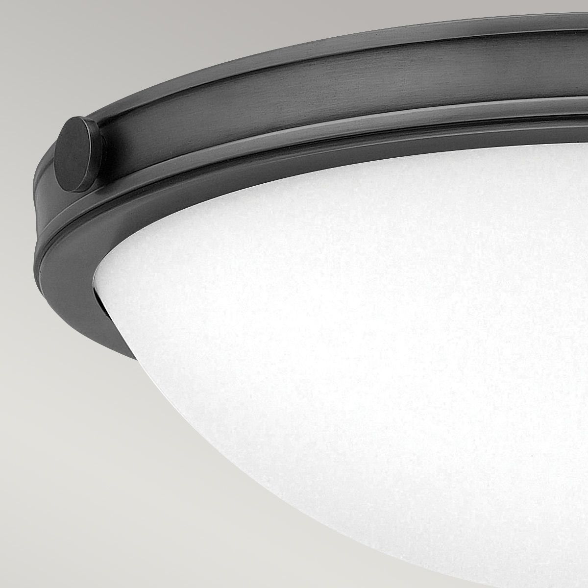 Collier Black Small Flush Ceiling Light