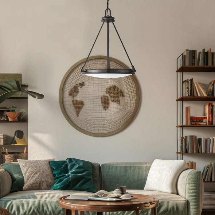 Collier 4 Light Black Pendant Light