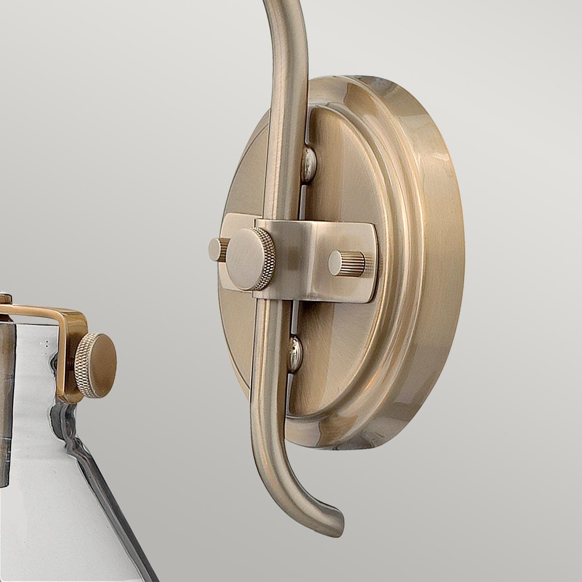 Hinkley Congress 1 Light Caramel Clear Glass Wall Light