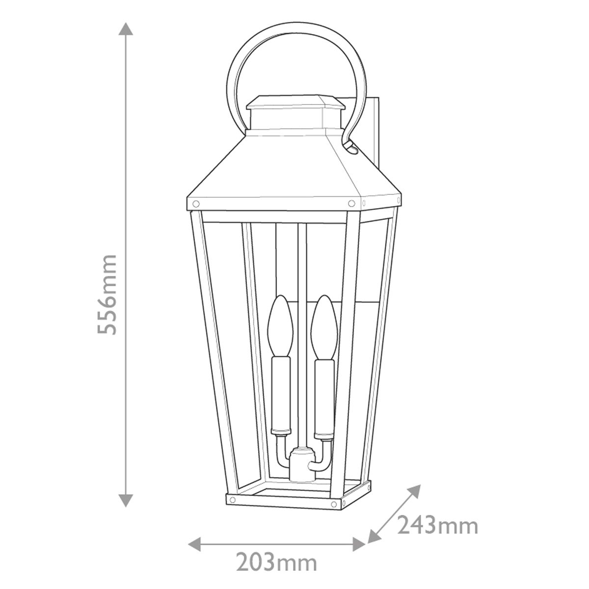 Hinkley Dawson 1 Light Outdoor Large Wall Lantern