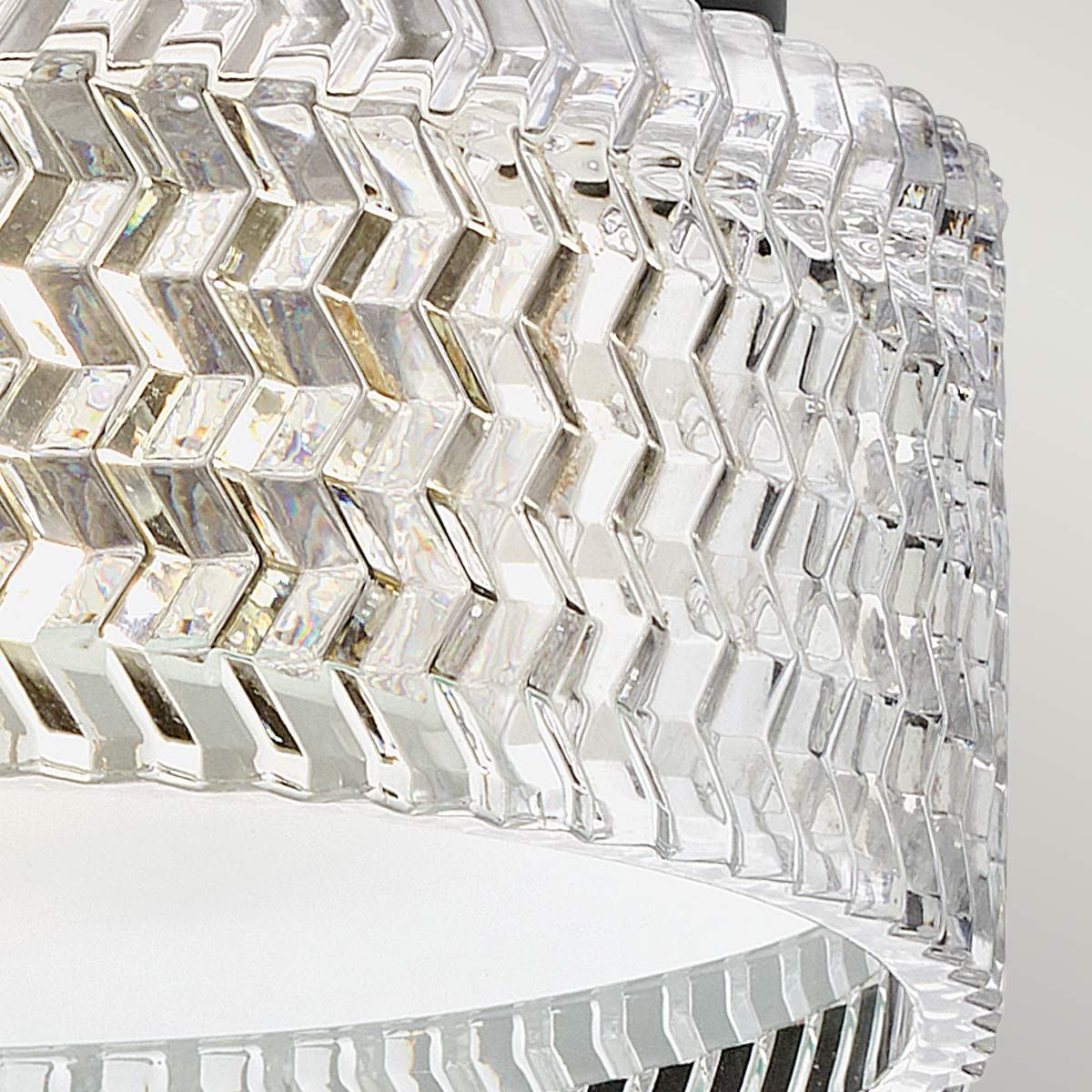 Hinkley Elle Black Small Flush Ceiling Light