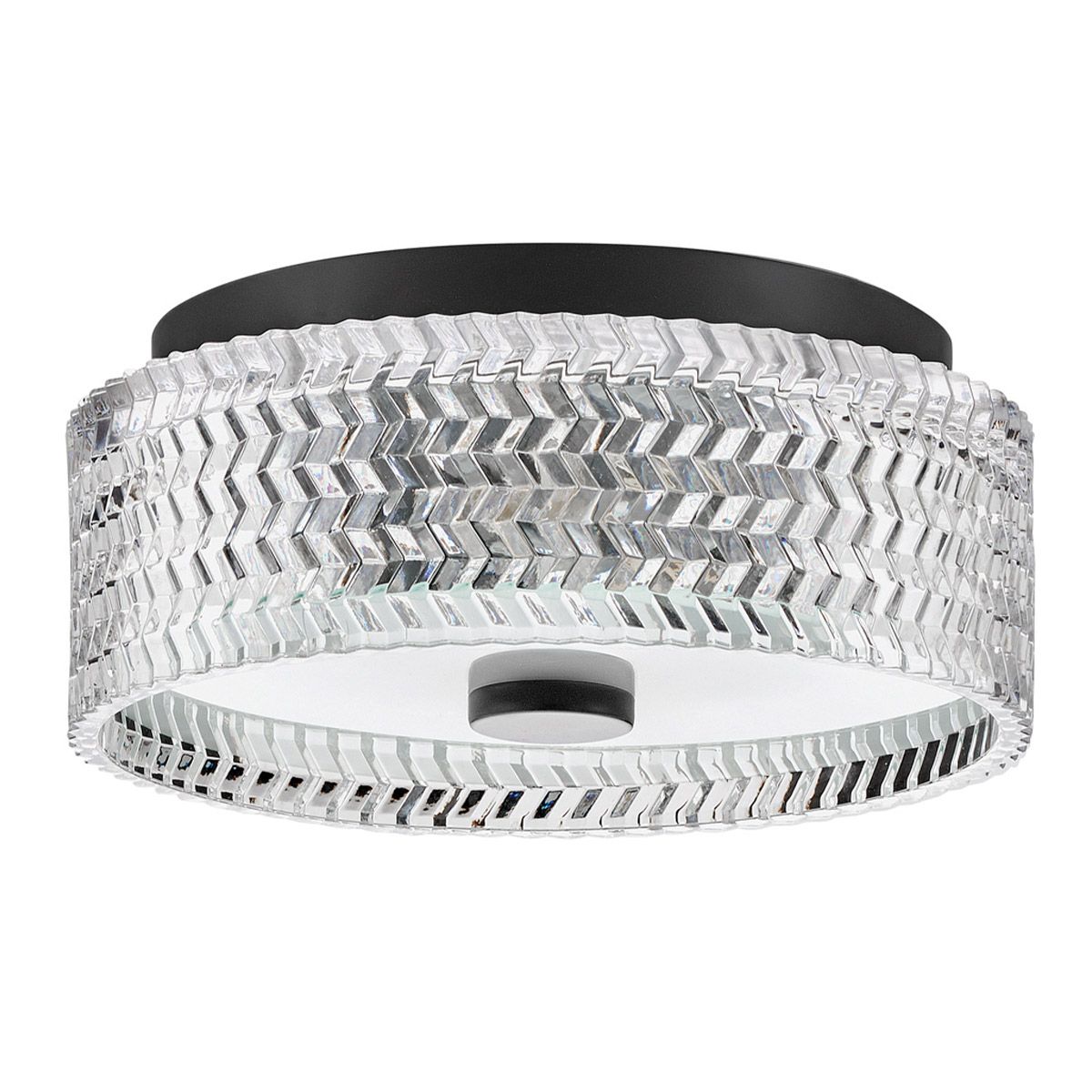 Hinkley Elle Black Small Flush Ceiling Light