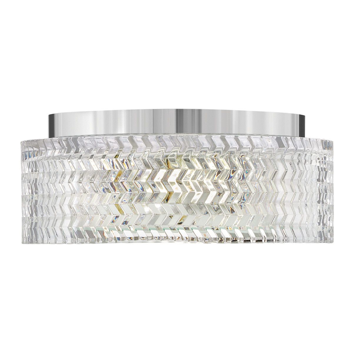 Hinkley Elle Chrome Small Flush Ceiling Light