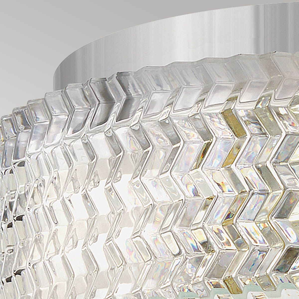 Hinkley Elle Chrome Small Flush Ceiling Light