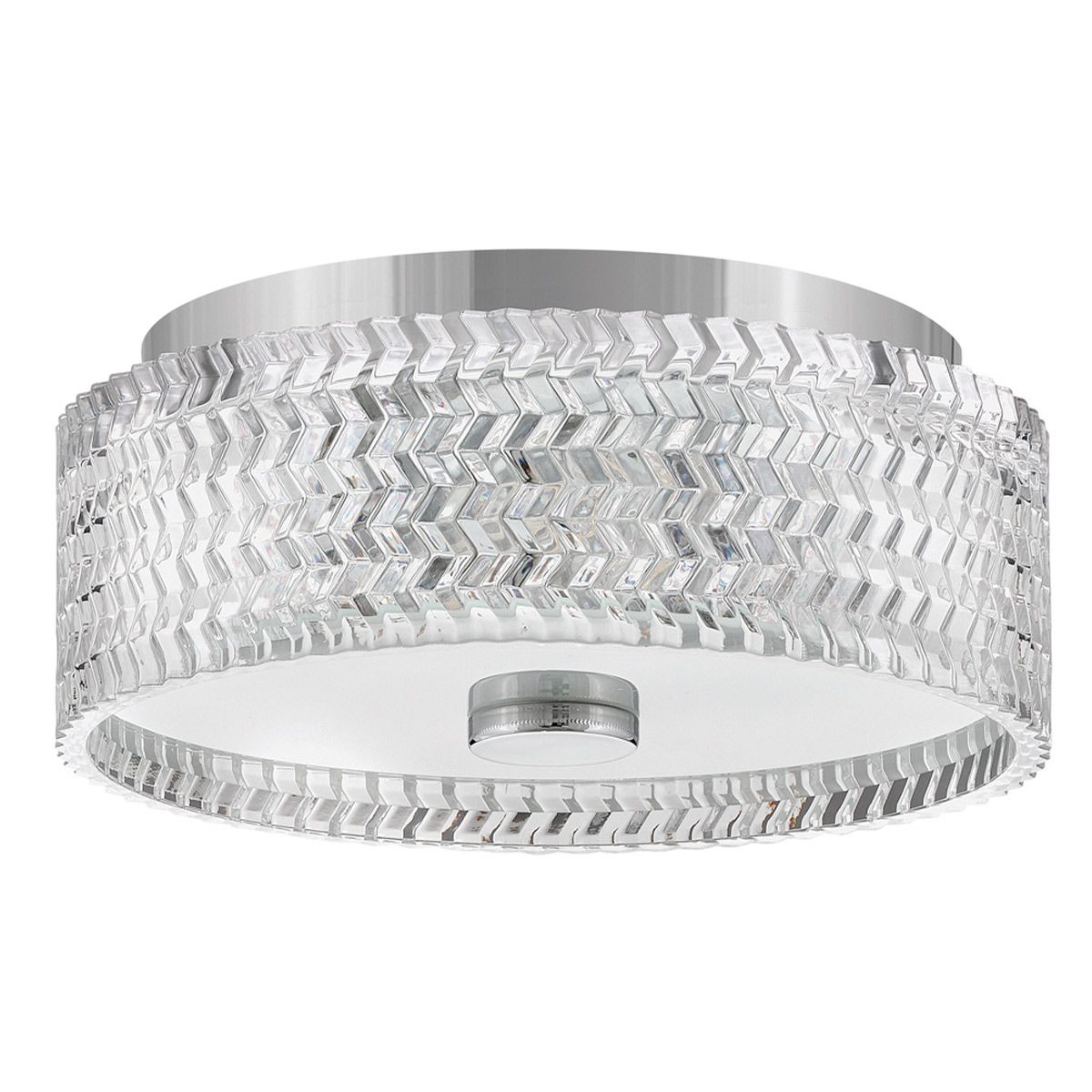 Hinkley Elle Chrome Small Flush Ceiling Light